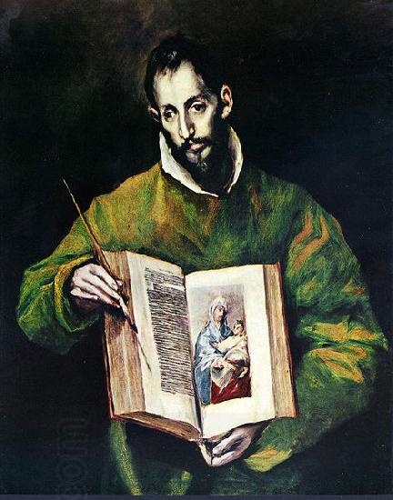 El Greco Hl. Lukas als Maler oil painting picture